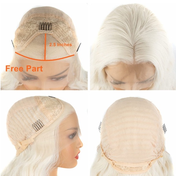 💫 LIM K 22” PLATINUM BLONDE  WAVY LACE FRONT WIG💫 *NEW - Picture 6 of 7